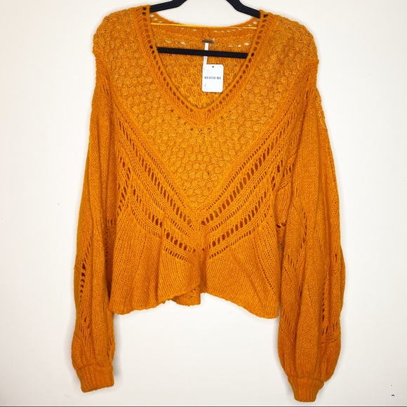 {Free People} bright snowball sweater - Picture 2 of 8